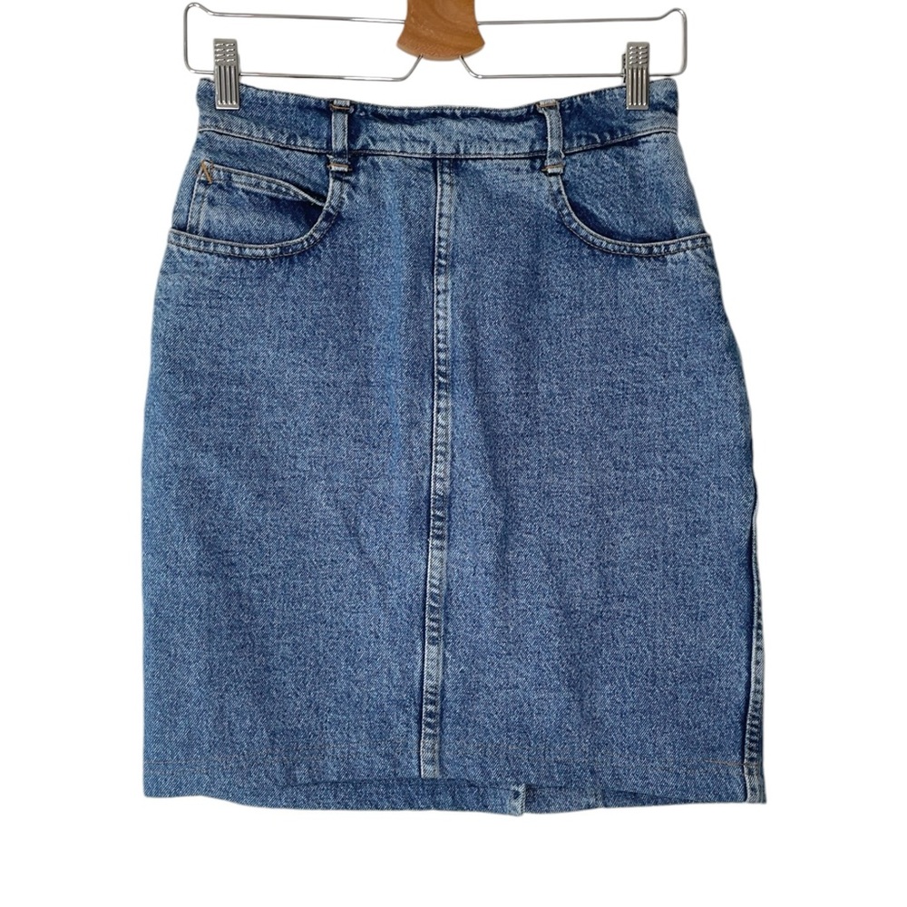 Katharine Hamnett Vintage Denim Pencil Skirt - 12 fits like 2/4 XS